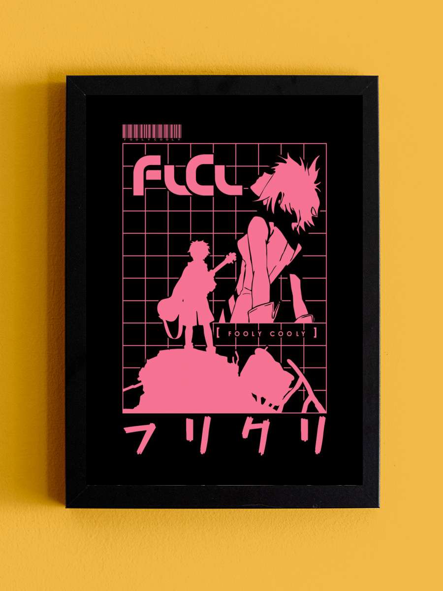 Flcl Fooly Cooly Anime Tablo Siyah Çerçeveli Yüksek Kalite Anime Duvar Poster Tablo - En İyi Fiyatlarla