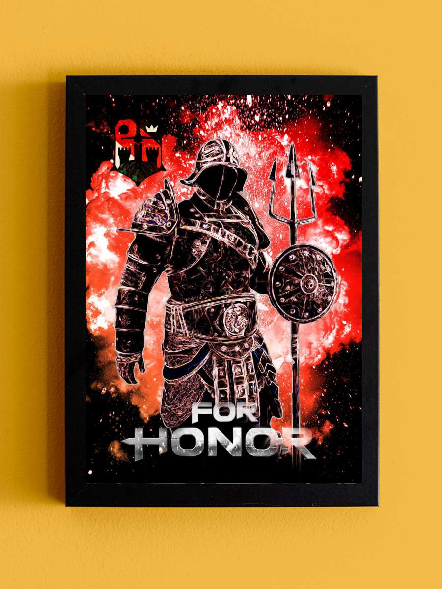 For Honor Knights Anime Tablo Siyah Çerçeveli Yüksek Kalite Anime Duvar Poster Tablo - En İyi Fiyatlarla