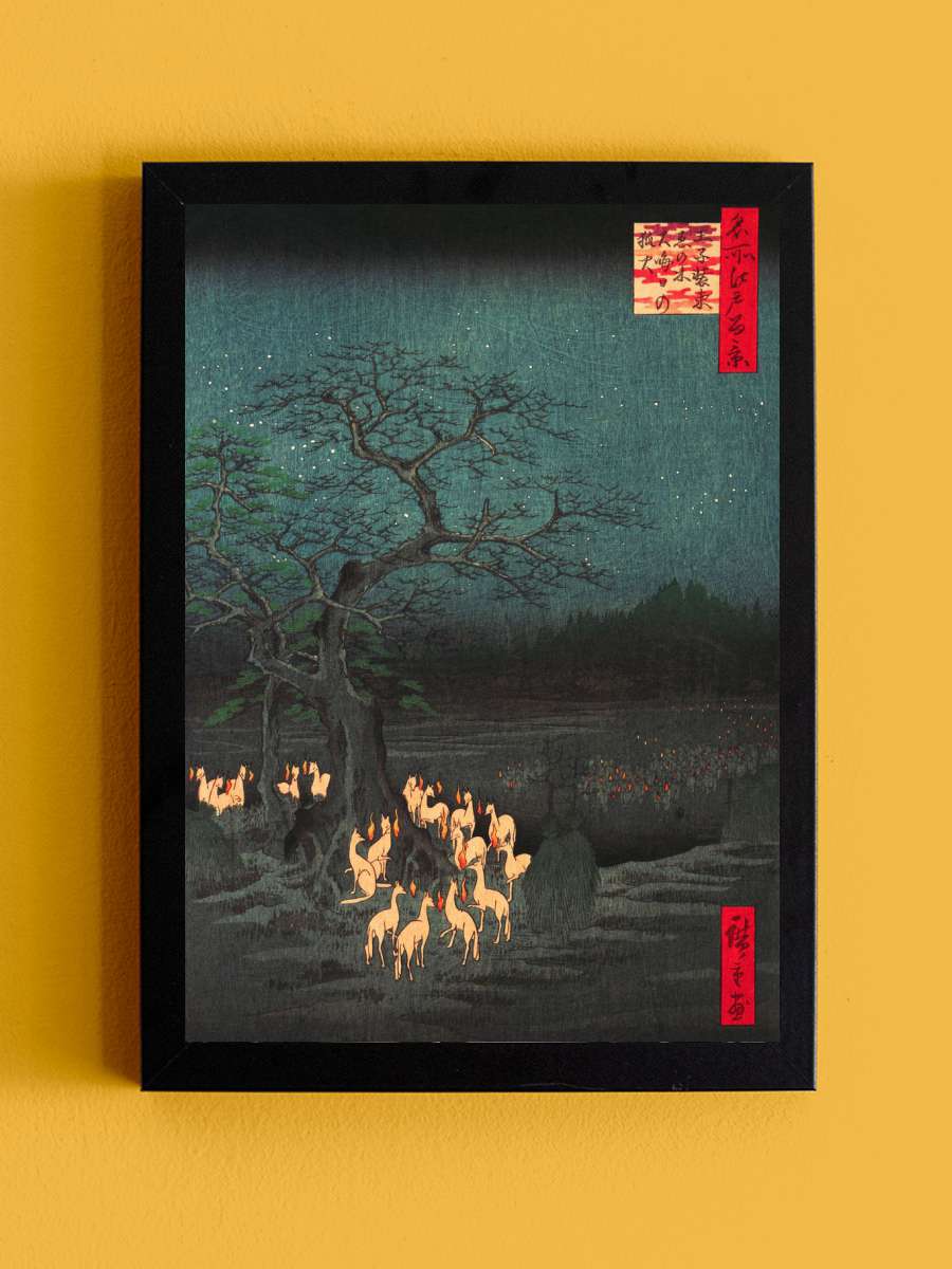 Foxfires on New Years Eve Anime Tablo Siyah Çerçeveli Yüksek Kalite Anime Duvar Poster Tablo - En İyi Fiyatlarla