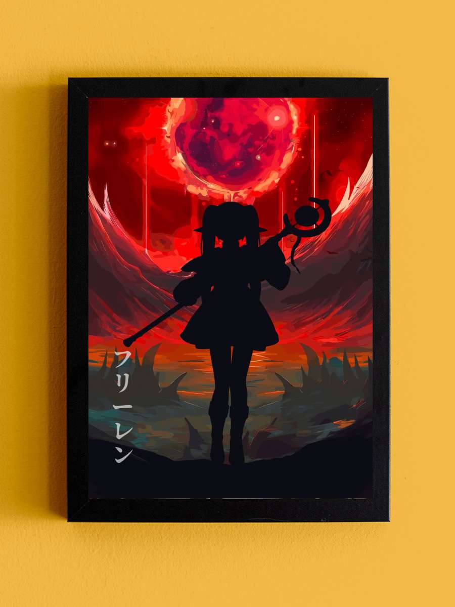 Frieren Bloody Anime Tablo Siyah Çerçeveli Yüksek Kalite Anime Duvar Poster Tablo - En İyi Fiyatlarla