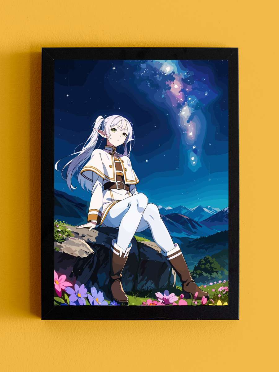Frieren Anime Tablo Siyah Çerçeveli Yüksek Kalite Anime Duvar Poster Tablo - En İyi Fiyatlarla