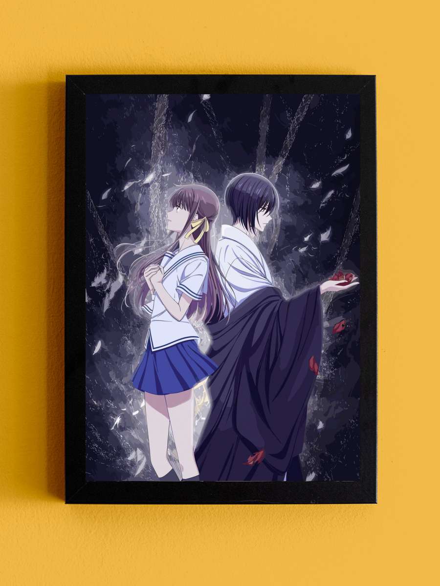 Fruit Basket Anime Tablo Siyah Çerçeveli Yüksek Kalite Anime Duvar Poster Tablo - En İyi Fiyatlarla