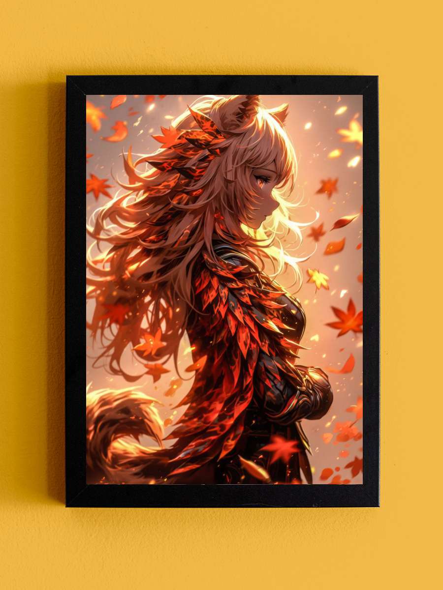 Furry Beauty Dvka v2 Anime Tablo Siyah Çerçeveli Yüksek Kalite Anime Duvar Poster Tablo - En İyi Fiyatlarla