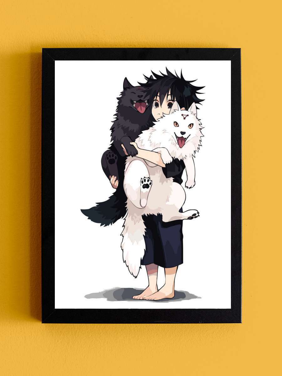 Fushiguro Megumi Anime Tablo Siyah Çerçeveli Yüksek Kalite Anime Duvar Poster Tablo - En İyi Fiyatlarla