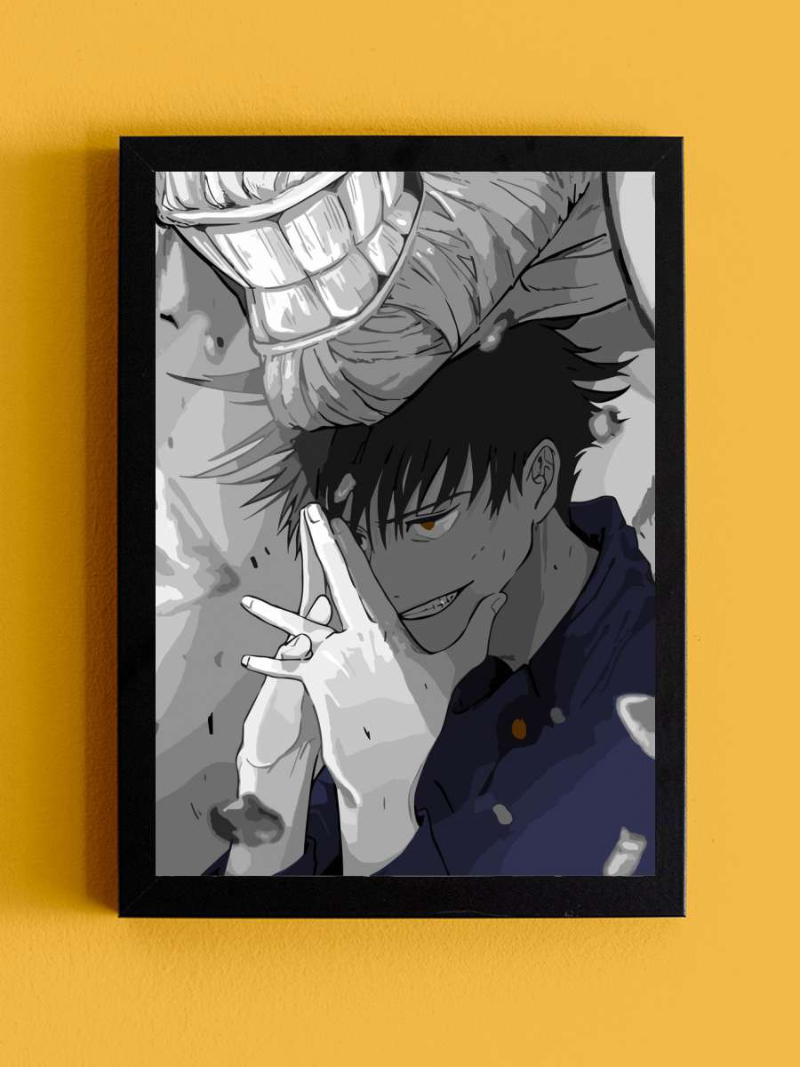 Fushiguro Megumi Anime Tablo Siyah Çerçeveli Yüksek Kalite Anime Duvar Poster Tablo - En İyi Fiyatlarla