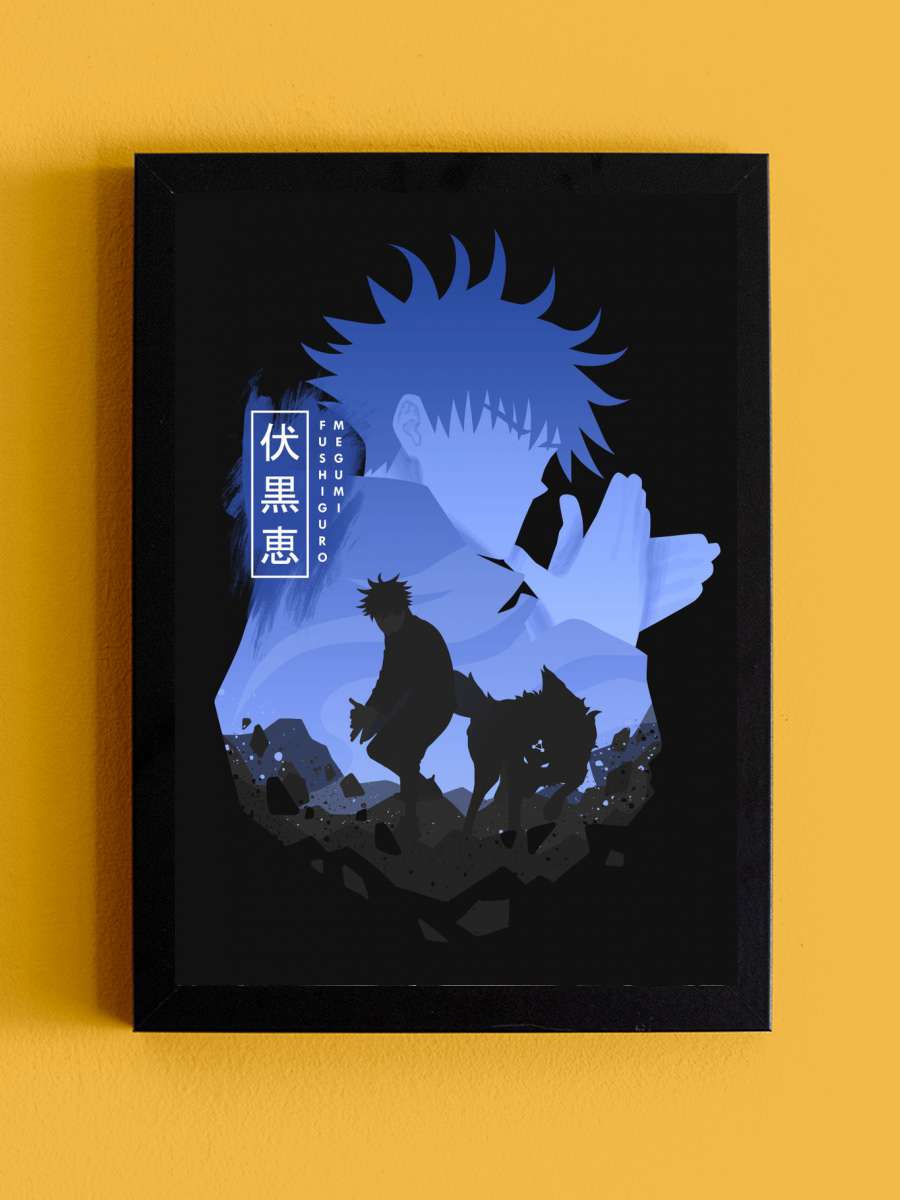 Fushiguro Megumi Anime Tablo Siyah Çerçeveli Yüksek Kalite Anime Duvar Poster Tablo - En İyi Fiyatlarla