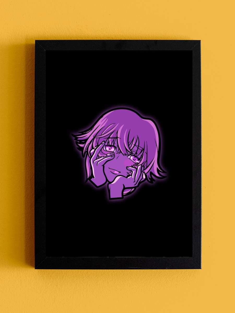 Future Diary Mirai Nikki Anime Tablo Siyah Çerçeveli Yüksek Kalite Anime Duvar Poster Tablo - En İyi Fiyatlarla