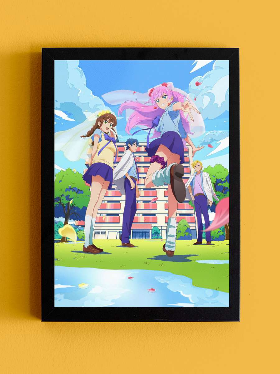 Fuufu Ijou Koibito Miman 2 Anime Tablo Siyah Çerçeveli Yüksek Kalite Anime Duvar Poster Tablo - En İyi Fiyatlarla