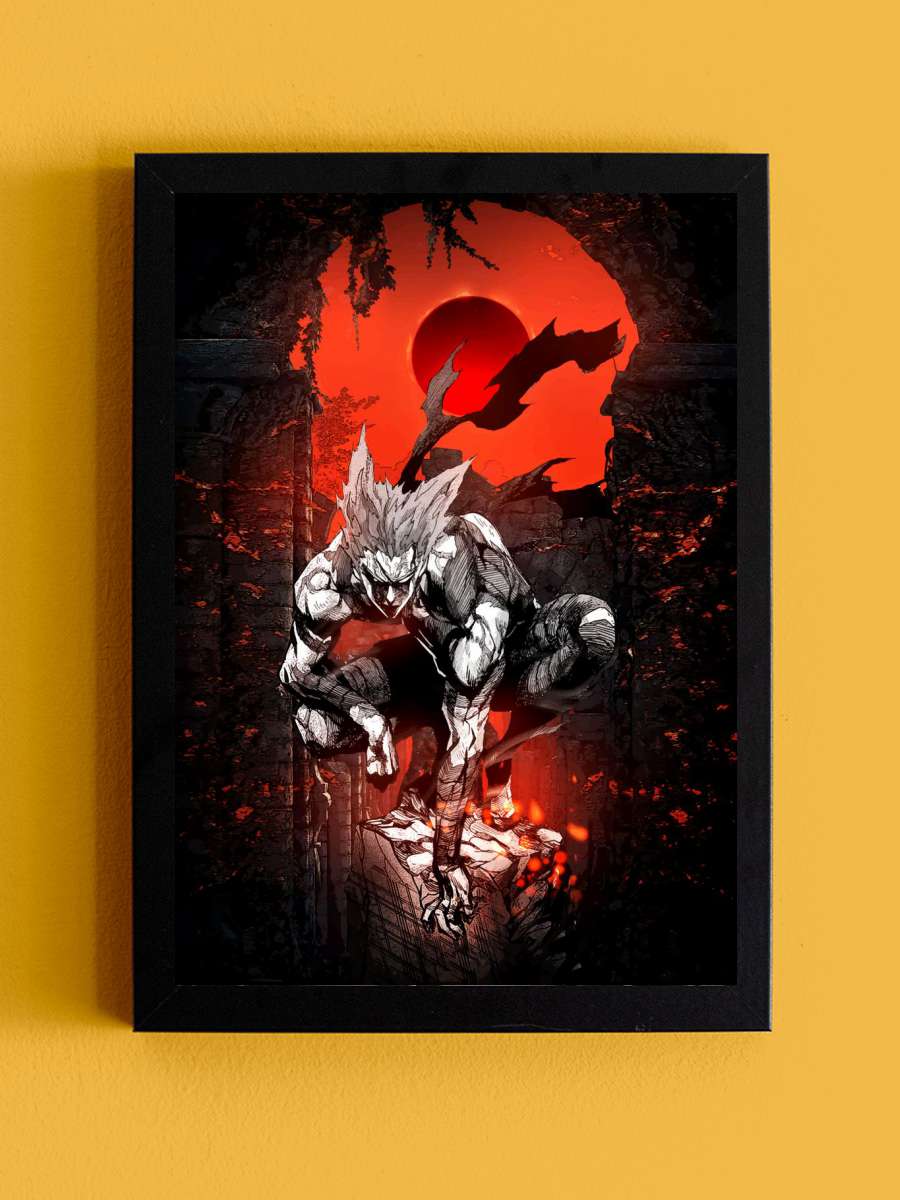 Garou Ningen kaijin Anime Tablo Siyah Çerçeveli Yüksek Kalite Anime Duvar Poster Tablo - En İyi Fiyatlarla