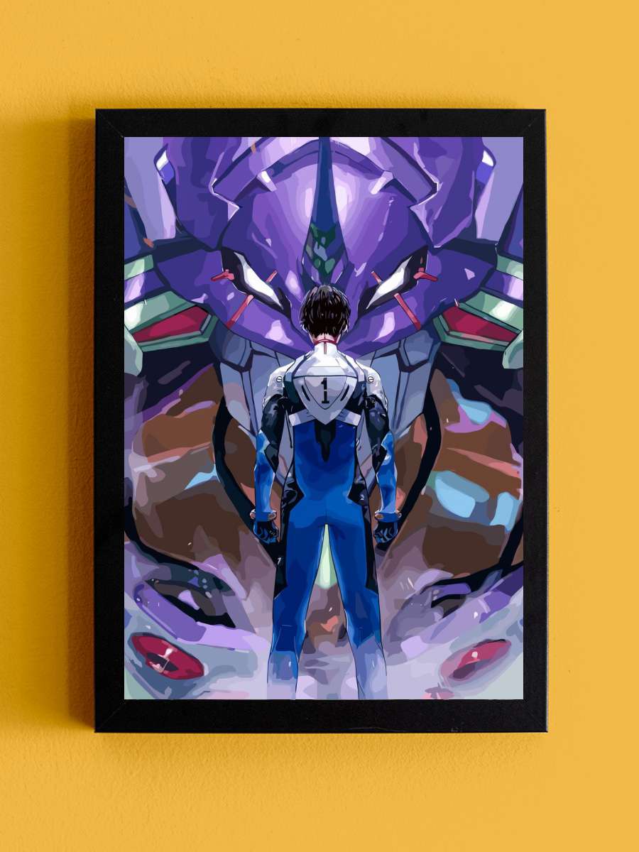 Genesis Evangelion Anime Tablo Siyah Çerçeveli Yüksek Kalite Anime Duvar Poster Tablo - En İyi Fiyatlarla