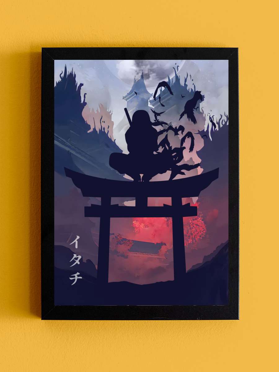 Genjutsu Crow Ninja Anime Tablo Siyah Çerçeveli Yüksek Kalite Anime Duvar Poster Tablo - En İyi Fiyatlarla