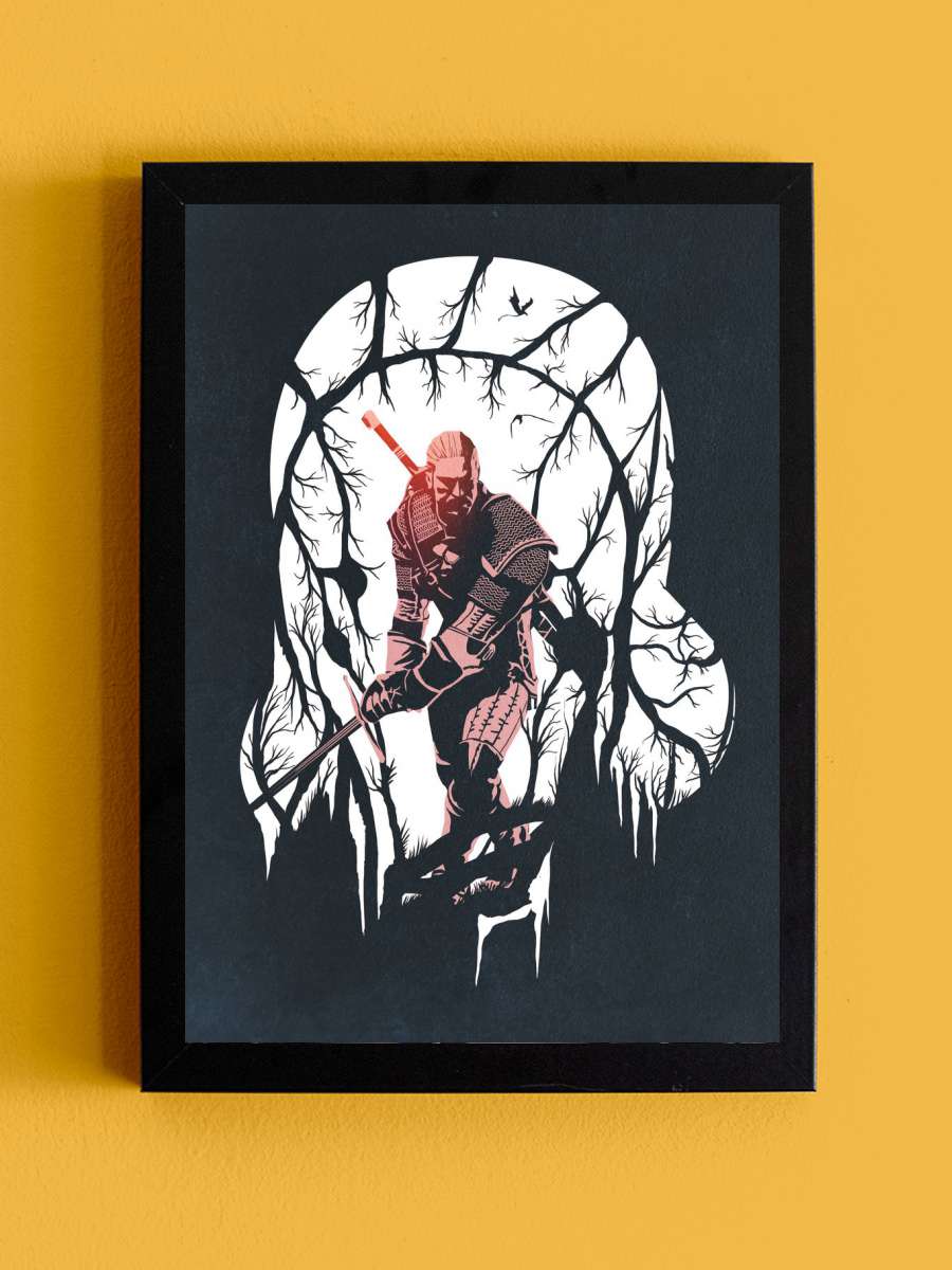 Geralt Anime Tablo Siyah Çerçeveli Yüksek Kalite Anime Duvar Poster Tablo - En İyi Fiyatlarla