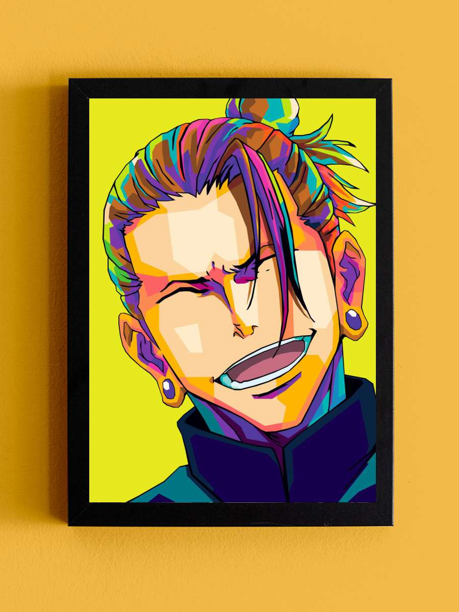 geto suguru pop art Anime Tablo Siyah Çerçeveli Yüksek Kalite Anime Duvar Poster Tablo - En İyi Fiyatlarla