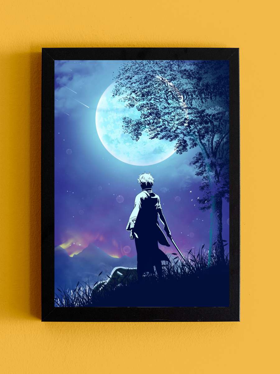 Gintama Anime Tablo Siyah Çerçeveli Yüksek Kalite Anime Duvar Poster Tablo - En İyi Fiyatlarla