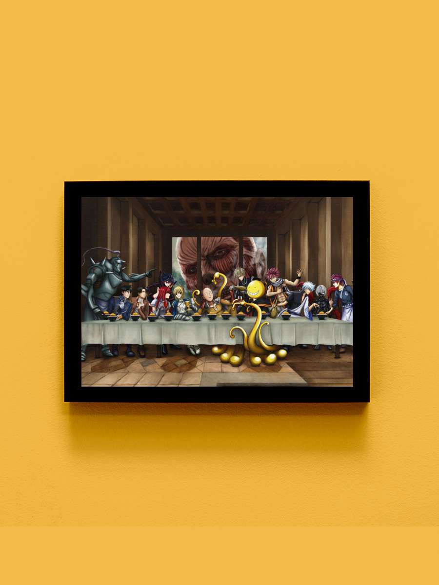 Gintama Anime Tablo Siyah Çerçeveli Yüksek Kalite Anime Duvar Poster Tablo - En İyi Fiyatlarla