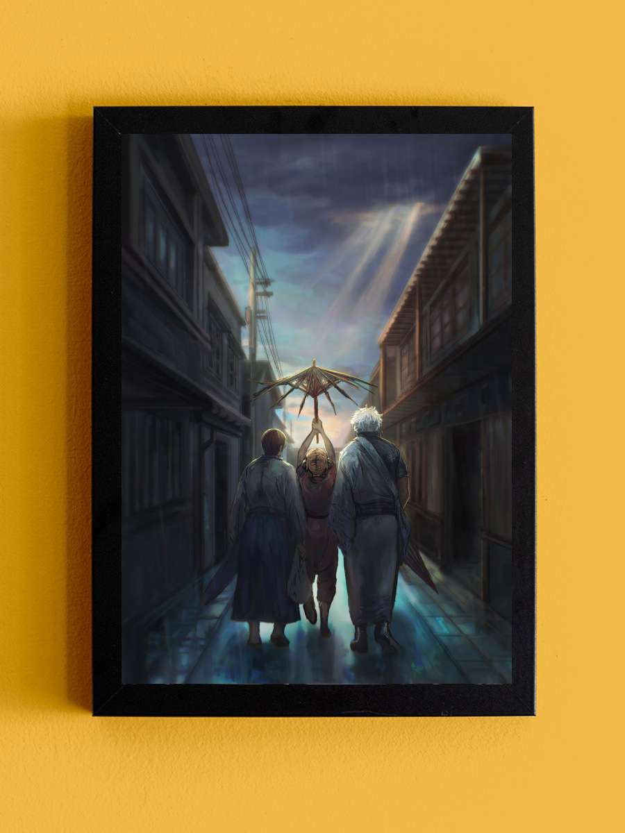 Gintama Anime Tablo Siyah Çerçeveli Yüksek Kalite Anime Duvar Poster Tablo - En İyi Fiyatlarla