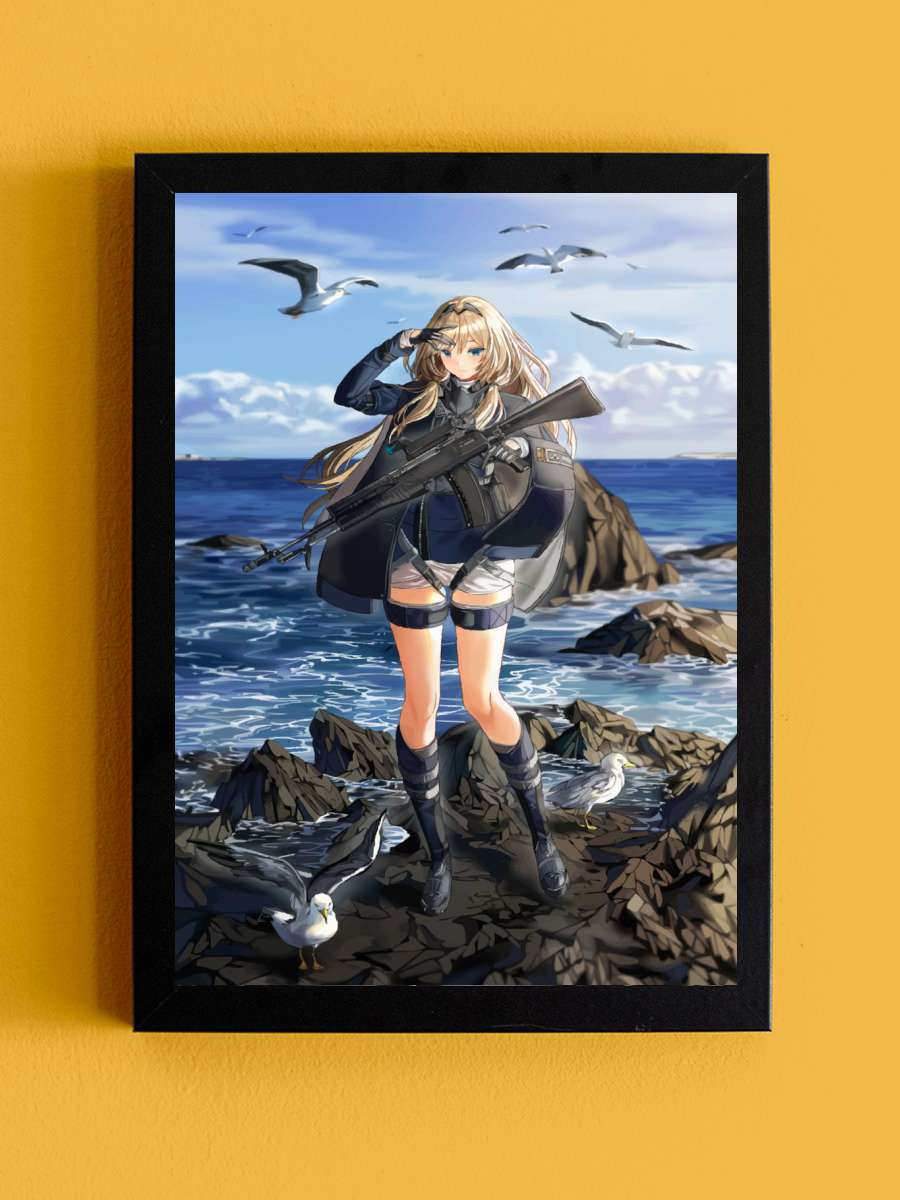 Girls Frontline Anime Tablo Siyah Çerçeveli Yüksek Kalite Anime Duvar Poster Tablo - En İyi Fiyatlarla