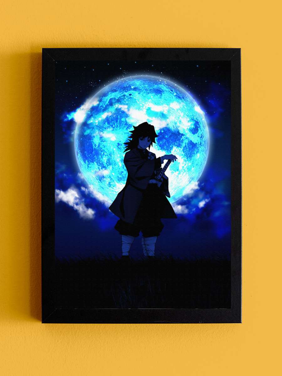Giyu Tomioka Anime Tablo Siyah Çerçeveli Yüksek Kalite Anime Duvar Poster Tablo - En İyi Fiyatlarla
