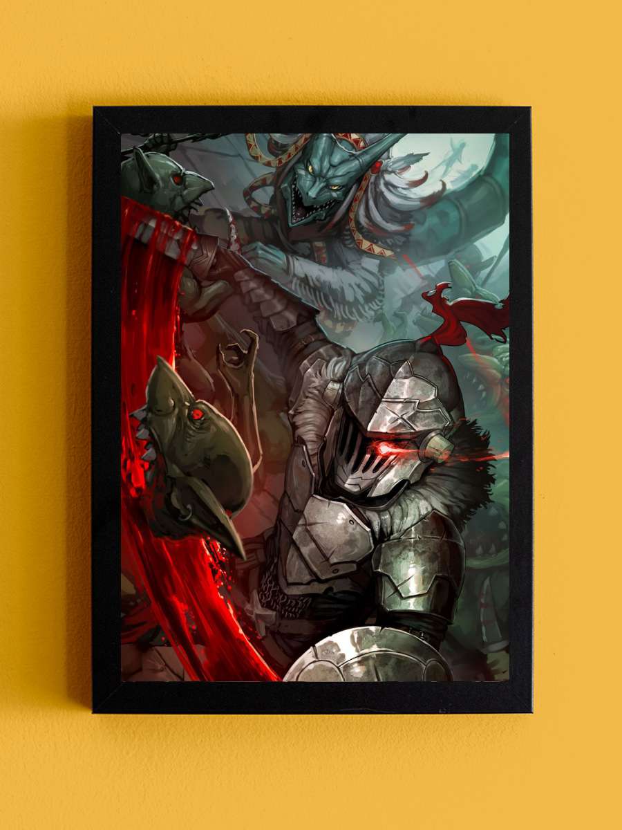 Goblin Slayer Anime Anime Tablo Siyah Çerçeveli Yüksek Kalite Anime Duvar Poster Tablo - En İyi Fiyatlarla