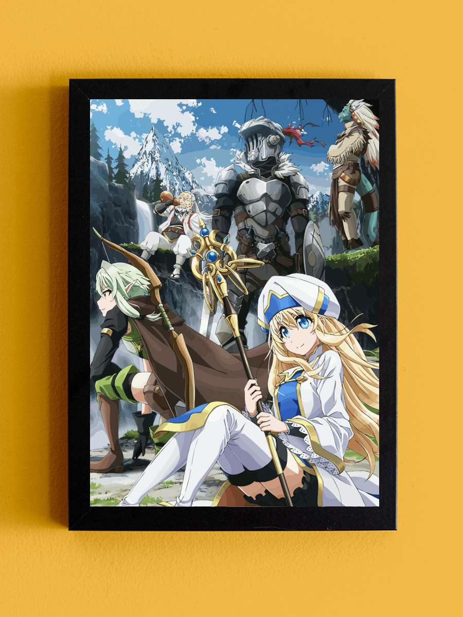 goblin slayer Anime Tablo Siyah Çerçeveli Yüksek Kalite Anime Duvar Poster Tablo - En İyi Fiyatlarla