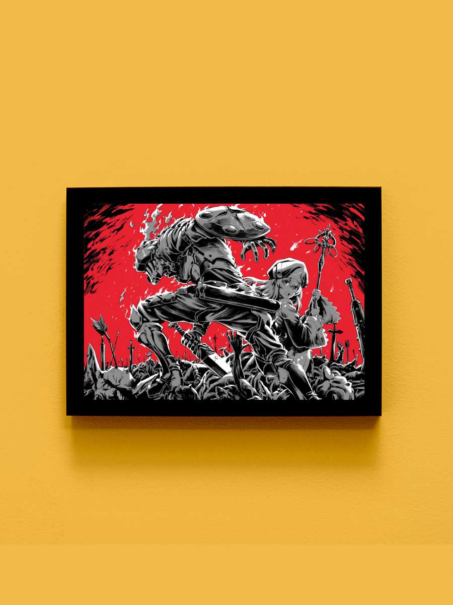 goblin slayer Anime Tablo Siyah Çerçeveli Yüksek Kalite Anime Duvar Poster Tablo - En İyi Fiyatlarla