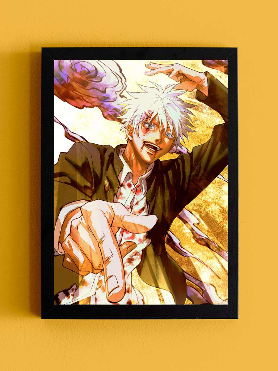 Gojo satoru Anime Tablo Siyah Çerçeveli Yüksek Kalite Anime Duvar Poster Tablo - En İyi Fiyatlarla