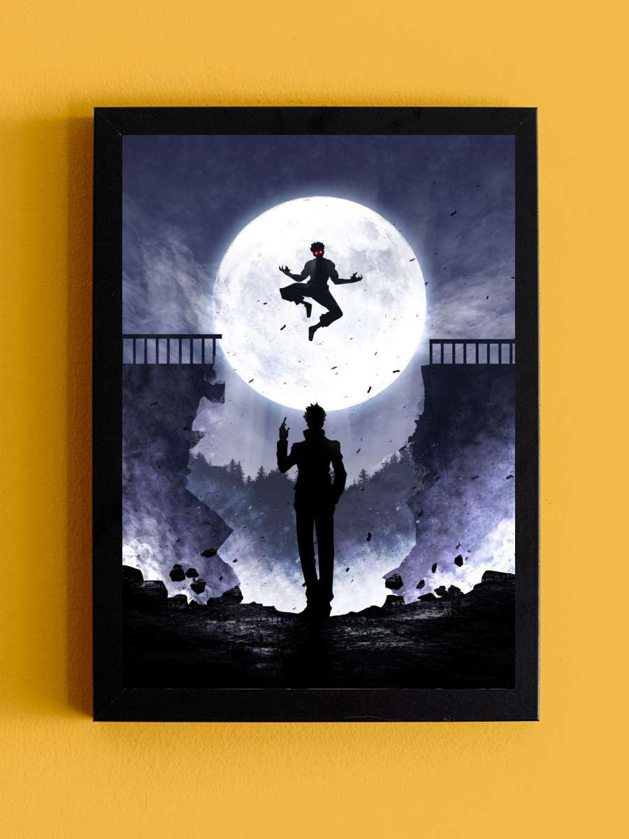 Gojo vs Sukuna Anime Tablo Siyah Çerçeveli Yüksek Kalite Anime Duvar Poster Tablo - En İyi Fiyatlarla