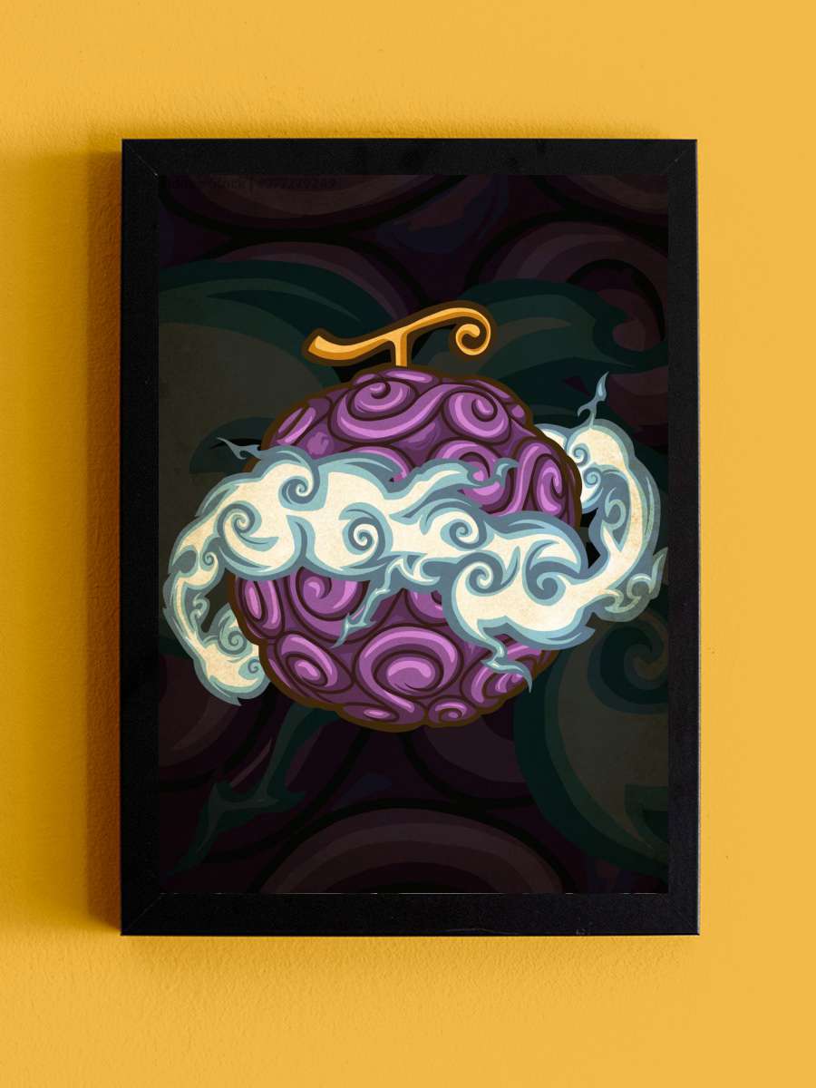 Gomu Gomu fruits Anime Tablo Siyah Çerçeveli Yüksek Kalite Anime Duvar Poster Tablo - En İyi Fiyatlarla