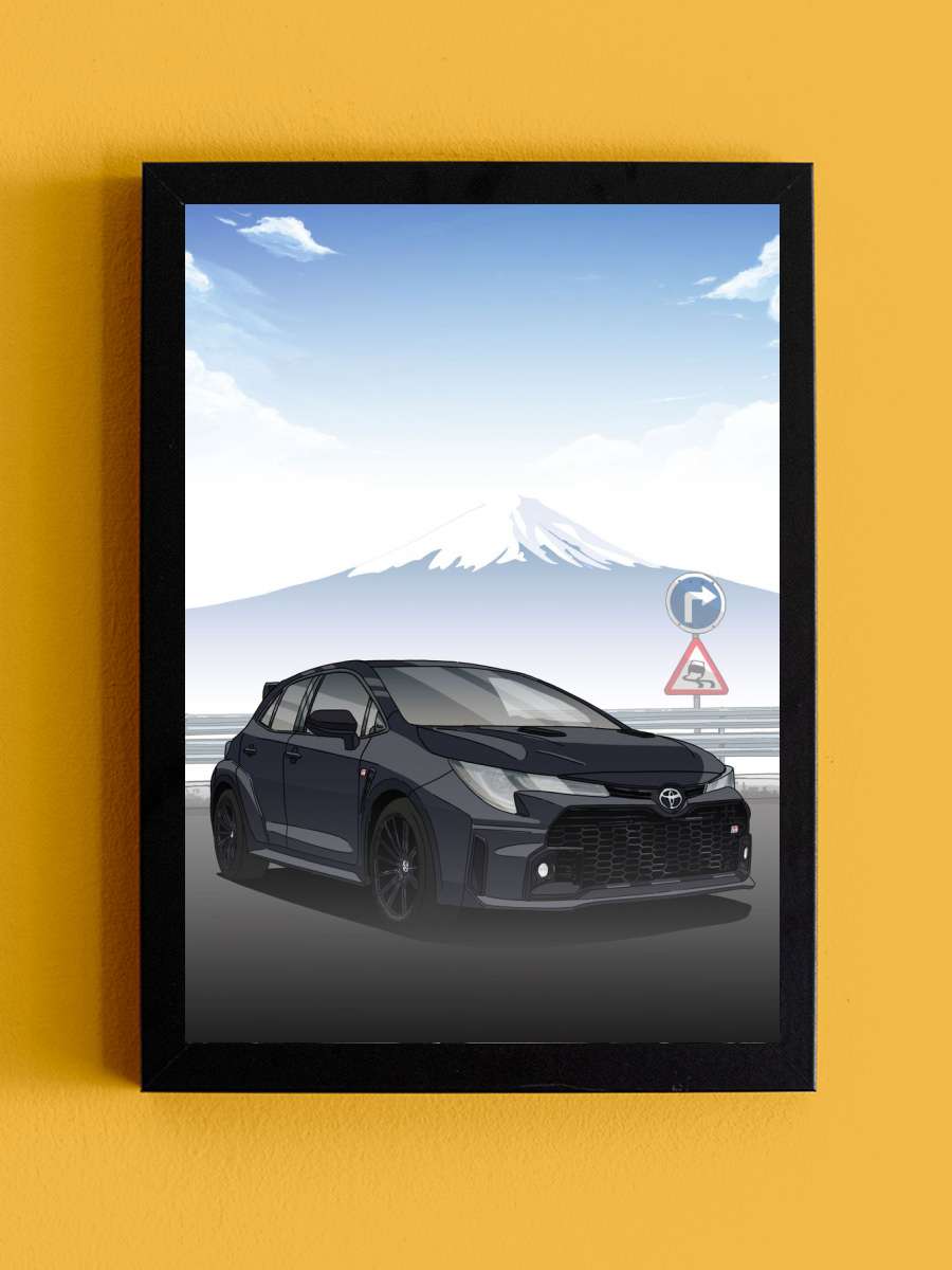 GR Corolla Anime Tablo Siyah Çerçeveli Yüksek Kalite Anime Duvar Poster Tablo - En İyi Fiyatlarla