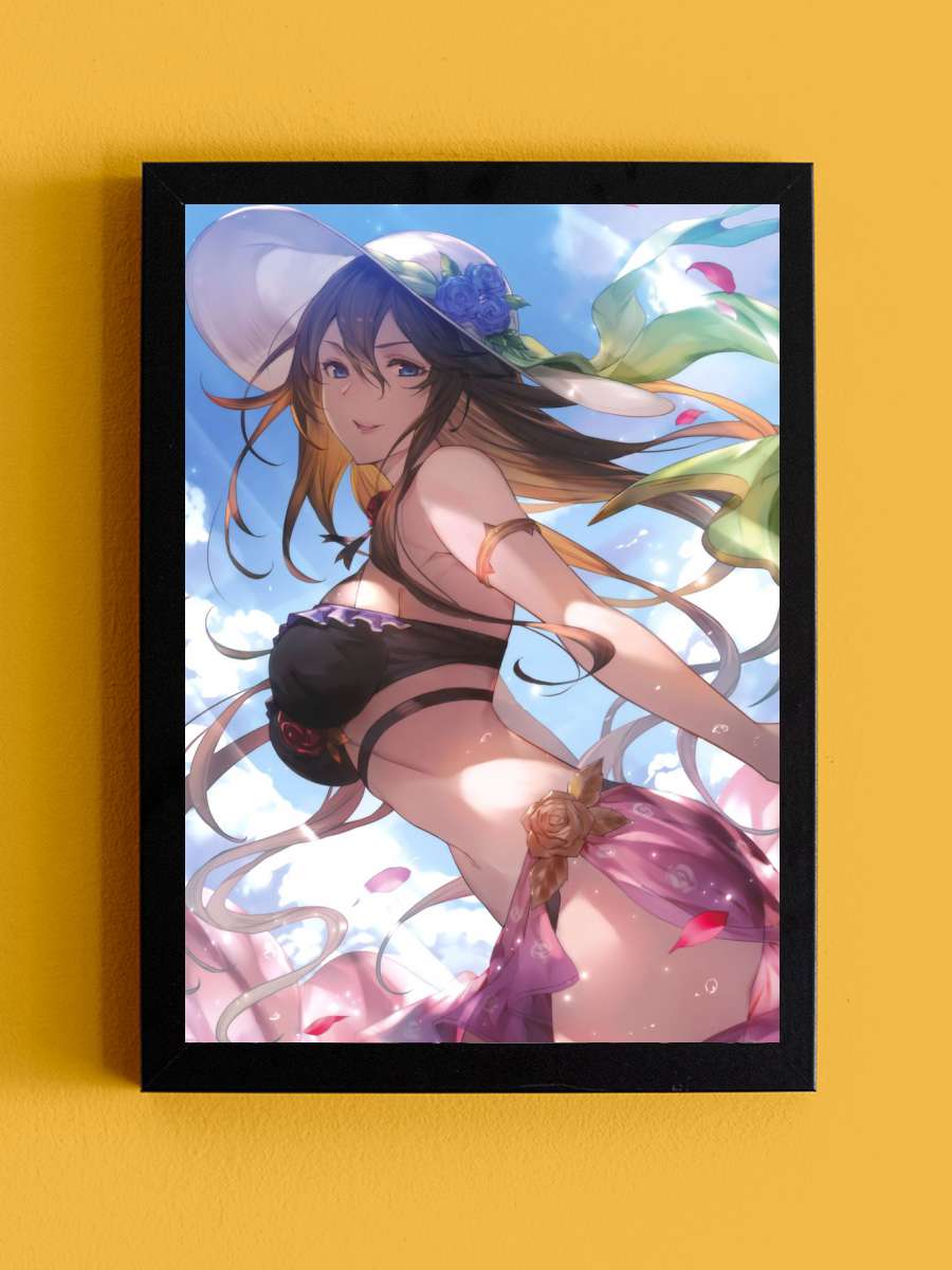 Granblue Fantasy Rosetta Anime Tablo Siyah Çerçeveli Yüksek Kalite Anime Duvar Poster Tablo - En İyi Fiyatlarla