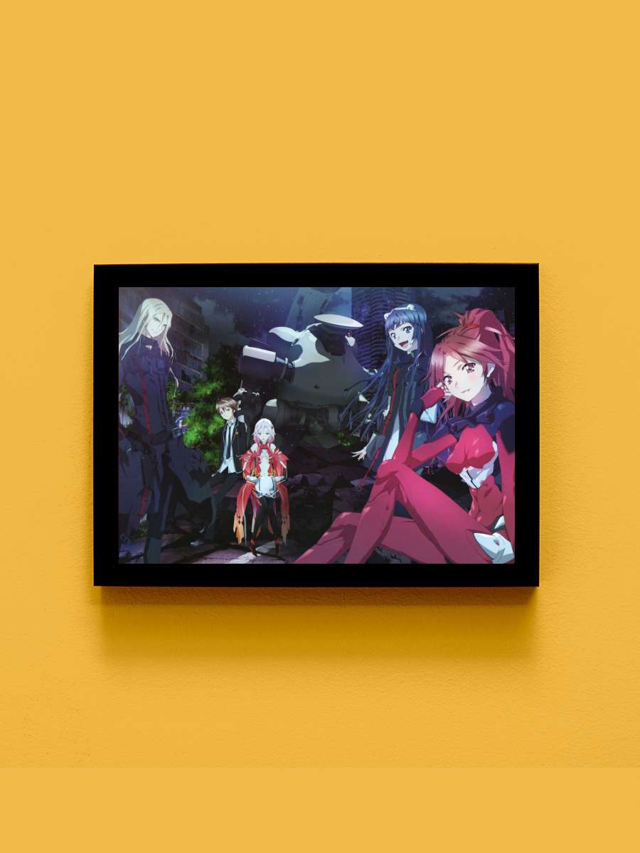 Guilty Crown member Anime Tablo Siyah Çerçeveli Yüksek Kalite Anime Duvar Poster Tablo - En İyi Fiyatlarla