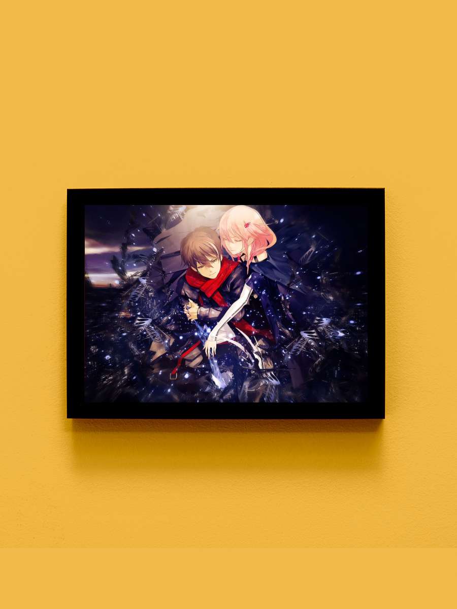 Guilty Crown Anime Tablo Siyah Çerçeveli Yüksek Kalite Anime Duvar Poster Tablo - En İyi Fiyatlarla