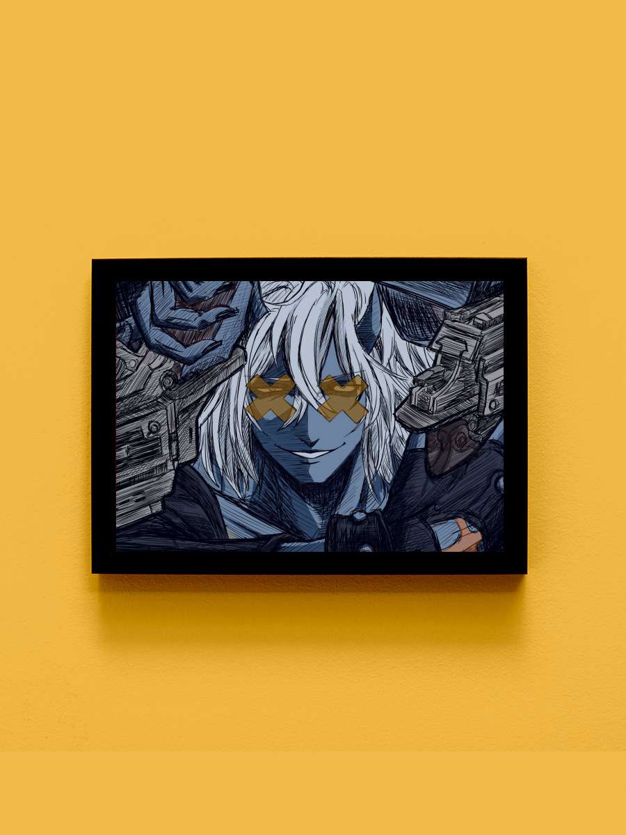 Guilty Gear S Anime Tablo Siyah Çerçeveli Yüksek Kalite Anime Duvar Poster Tablo - En İyi Fiyatlarla