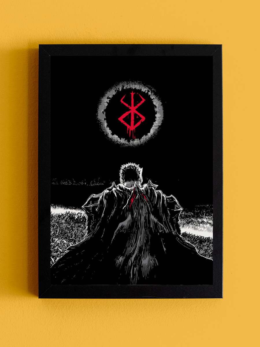 Guts Anime Tablo Siyah Çerçeveli Yüksek Kalite Anime Duvar Poster Tablo - En İyi Fiyatlarla