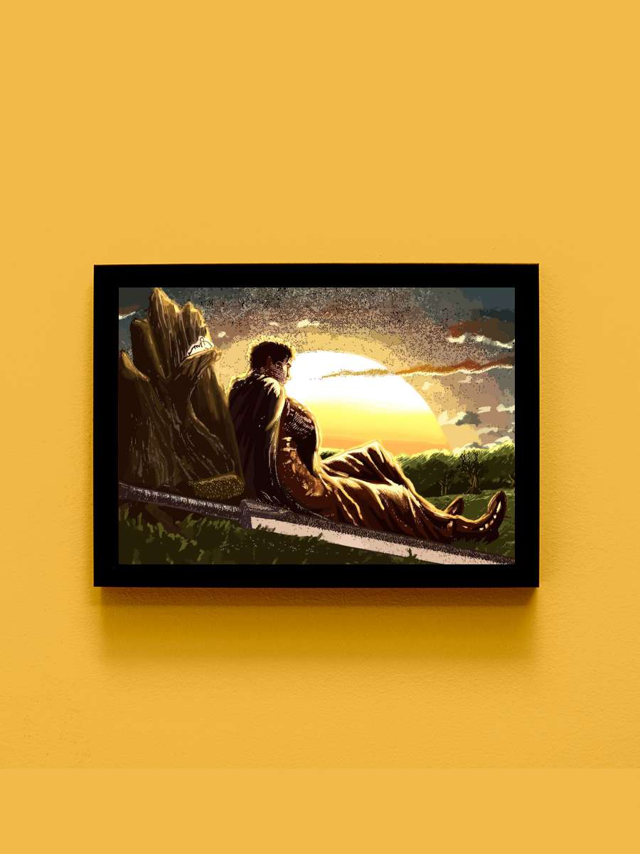 Guts time Anime Tablo Siyah Çerçeveli Yüksek Kalite Anime Duvar Poster Tablo - En İyi Fiyatlarla