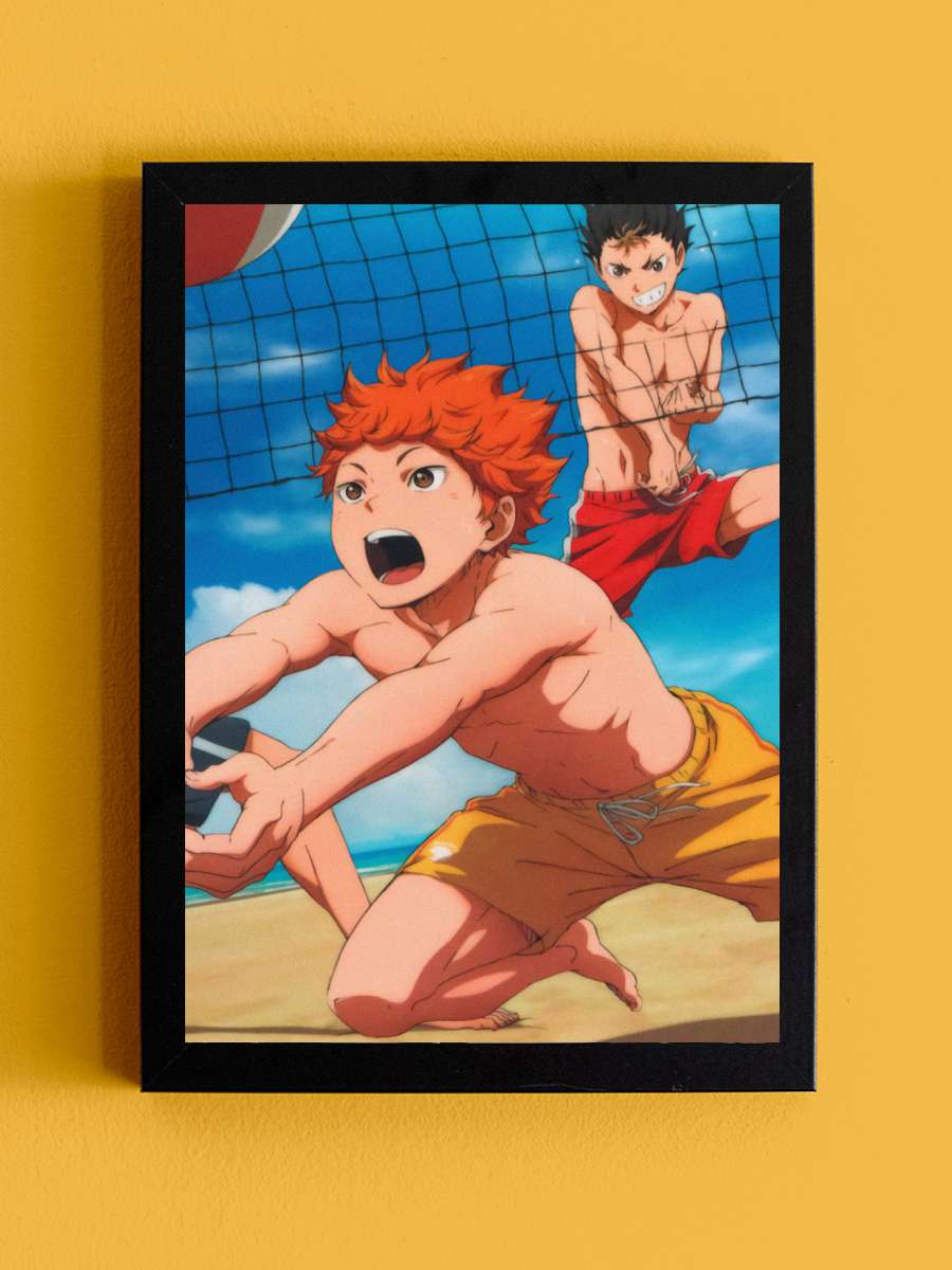 Haikyu Anime Tablo Siyah Çerçeveli Yüksek Kalite Anime Duvar Poster Tablo - En İyi Fiyatlarla