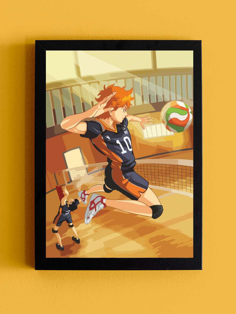 Haikyuu Anime manga Anime Tablo Siyah Çerçeveli Yüksek Kalite Anime Duvar Poster Tablo - En İyi Fiyatlarla