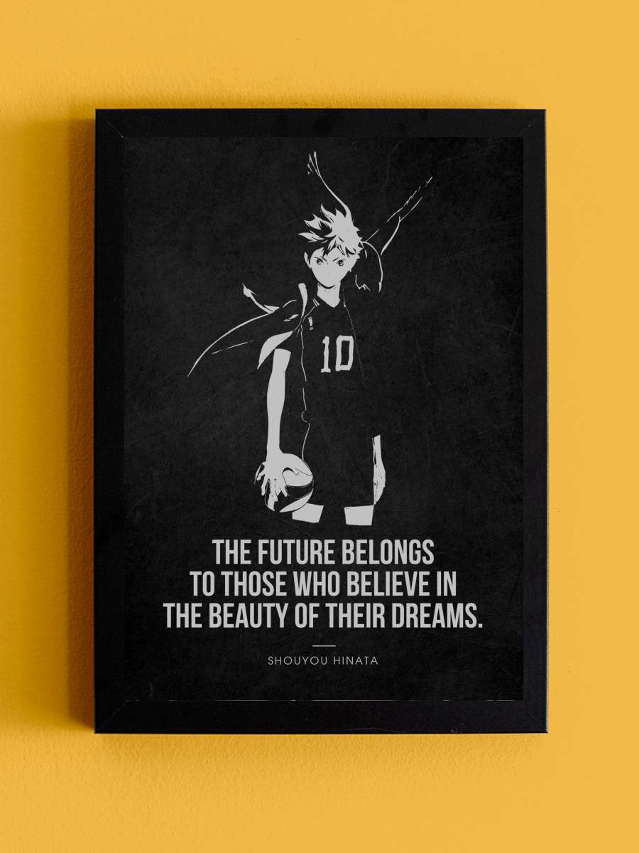 Haikyuu Anime Anime Tablo Siyah Çerçeveli Yüksek Kalite Anime Duvar Poster Tablo - En İyi Fiyatlarla