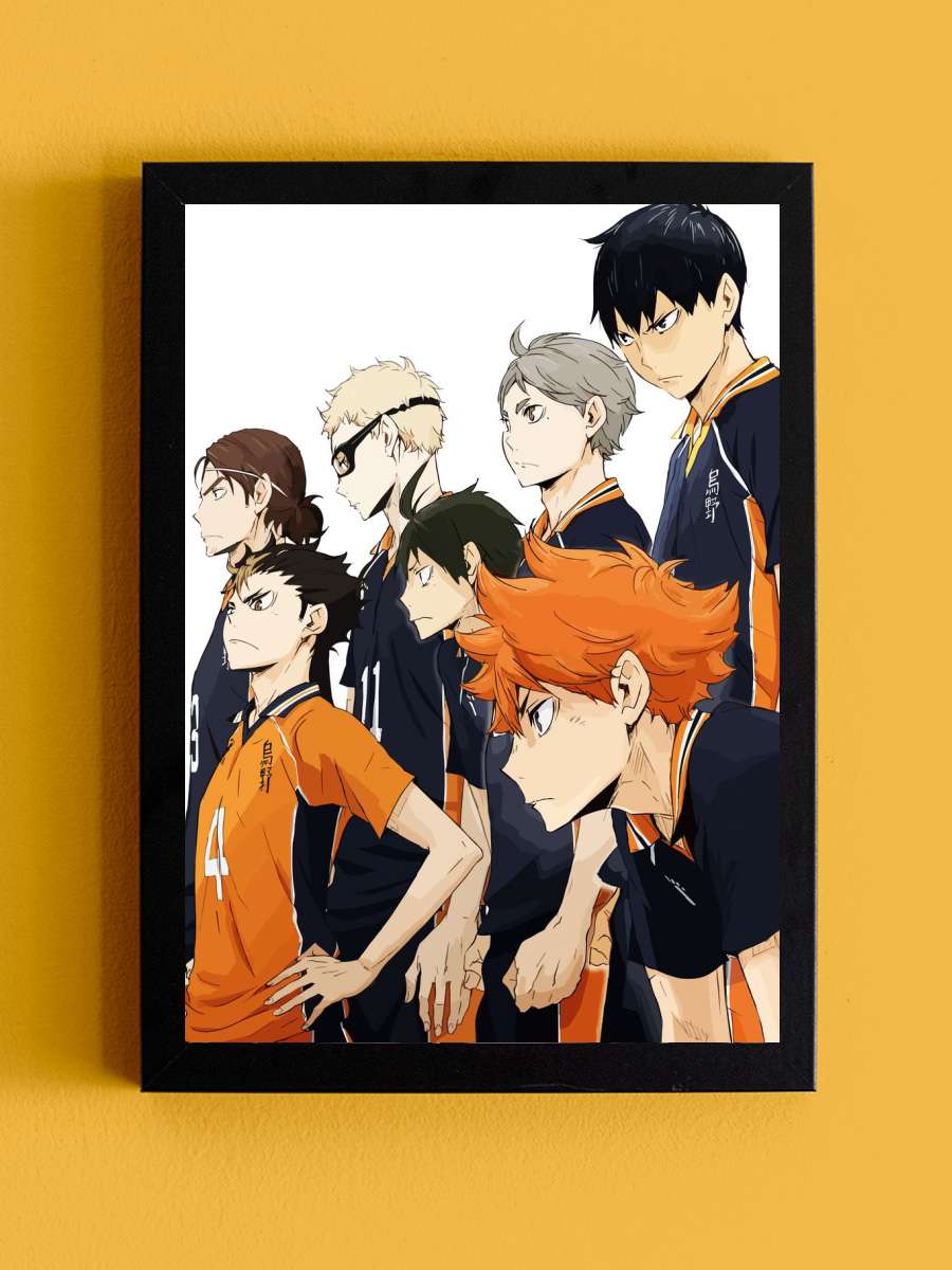 Haikyuu art Anime Tablo Siyah Çerçeveli Yüksek Kalite Anime Duvar Poster Tablo - En İyi Fiyatlarla