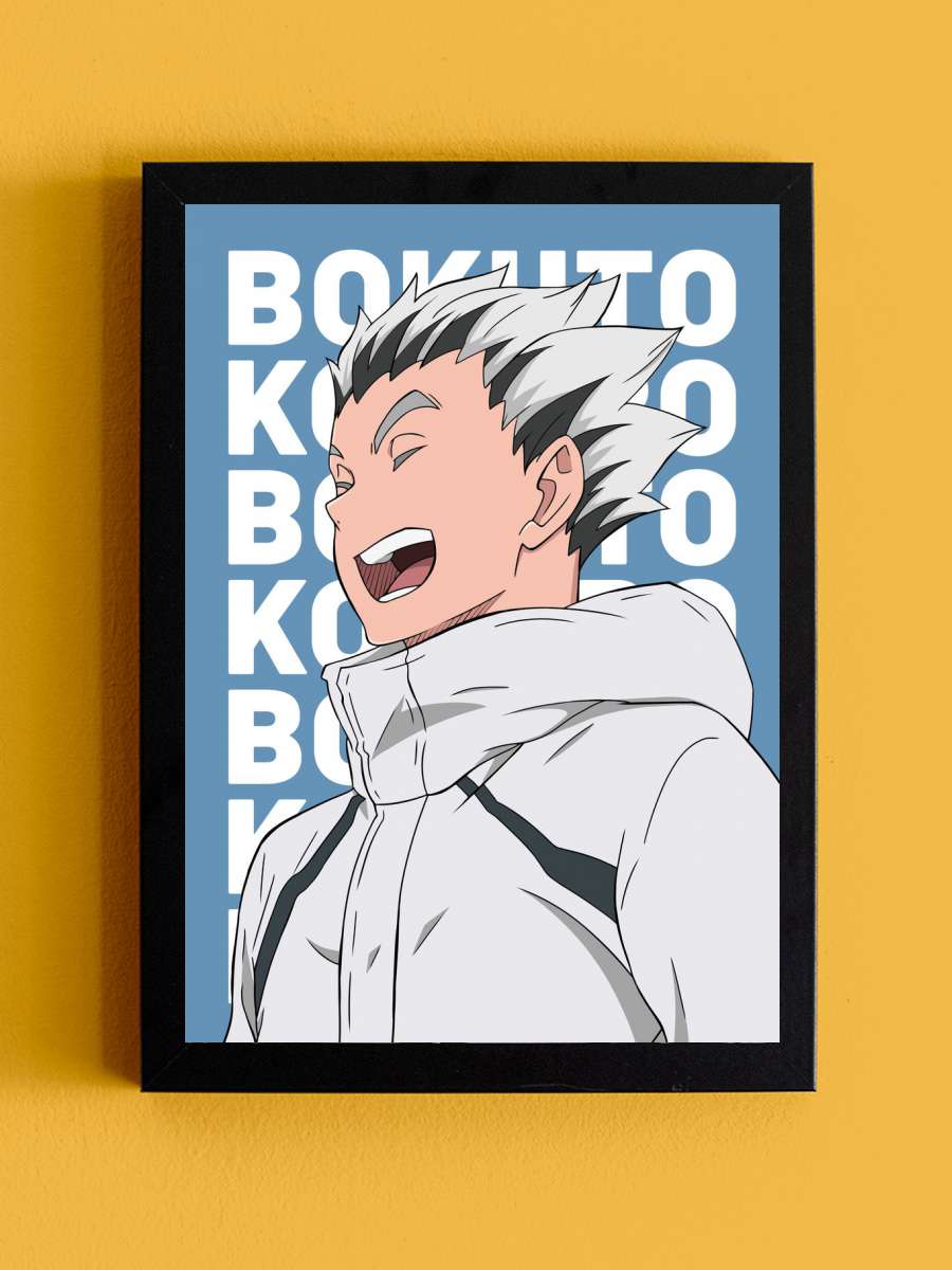 Haikyuu - Bokuto Kotaro Anime Tablo Siyah Çerçeveli Yüksek Kalite Anime Duvar Poster Tablo - En İyi Fiyatlarla