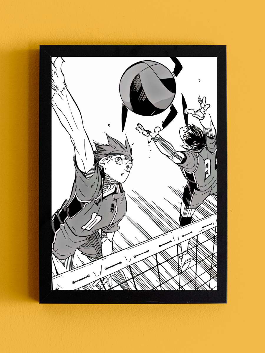 Haikyuu Manga Anime Tablo Siyah Çerçeveli Yüksek Kalite Anime Duvar Poster Tablo - En İyi Fiyatlarla