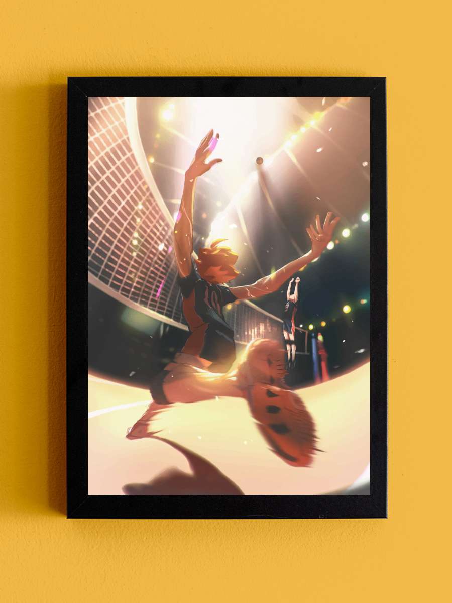 Haikyuu Anime Tablo Siyah Çerçeveli Yüksek Kalite Anime Duvar Poster Tablo - En İyi Fiyatlarla