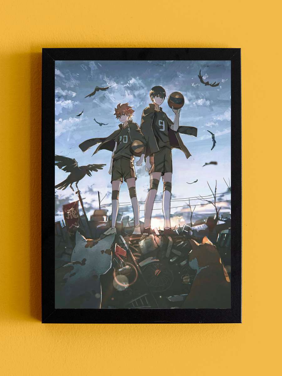 haikyuu Anime Tablo Siyah Çerçeveli Yüksek Kalite Anime Duvar Poster Tablo - En İyi Fiyatlarla
