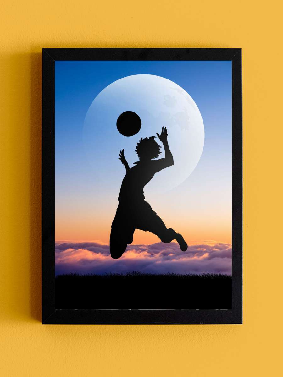 Haikyuu Anime Tablo Siyah Çerçeveli Yüksek Kalite Anime Duvar Poster Tablo - En İyi Fiyatlarla