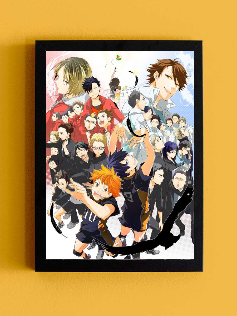 haikyuu Anime Tablo Siyah Çerçeveli Yüksek Kalite Anime Duvar Poster Tablo - En İyi Fiyatlarla