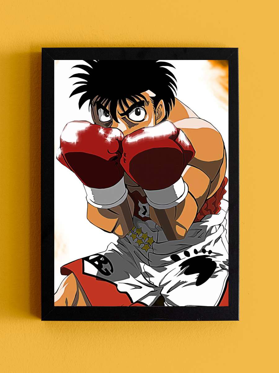 Hajime No Ippo Anime Tablo Siyah Çerçeveli Yüksek Kalite Anime Duvar Poster Tablo - En İyi Fiyatlarla