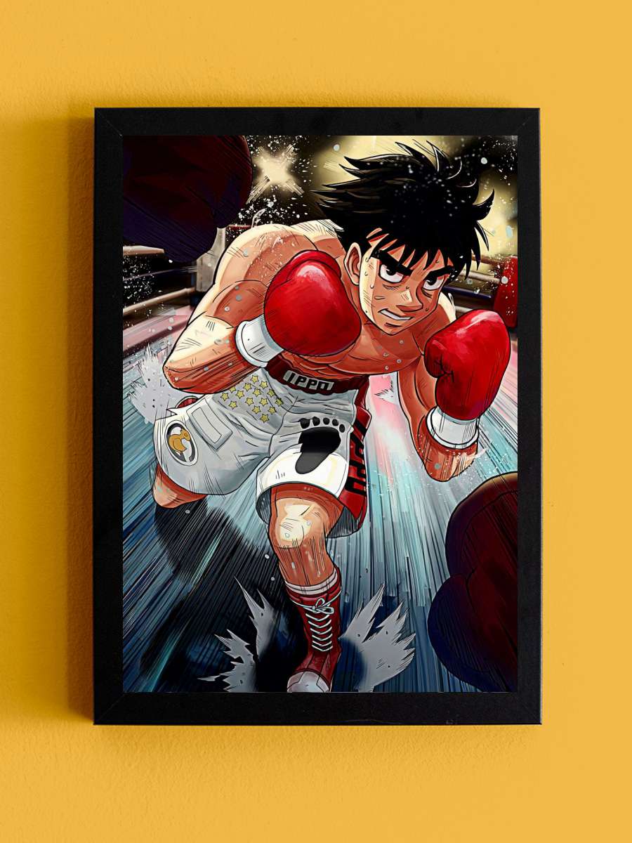 Hajime No Ippo Anime Tablo Siyah Çerçeveli Yüksek Kalite Anime Duvar Poster Tablo - En İyi Fiyatlarla