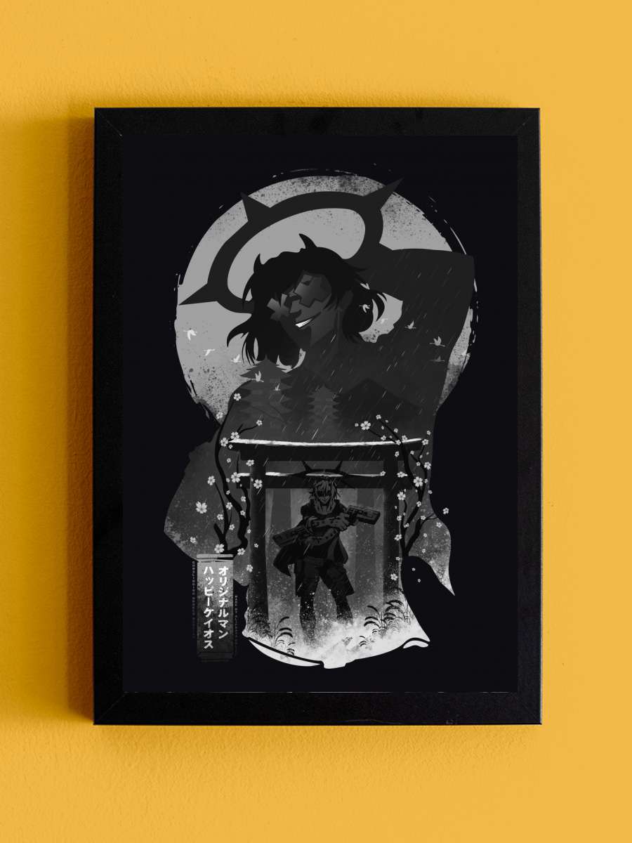 Happy Chaos Guilty Gear Anime Tablo Siyah Çerçeveli Yüksek Kalite Anime Duvar Poster Tablo - En İyi Fiyatlarla