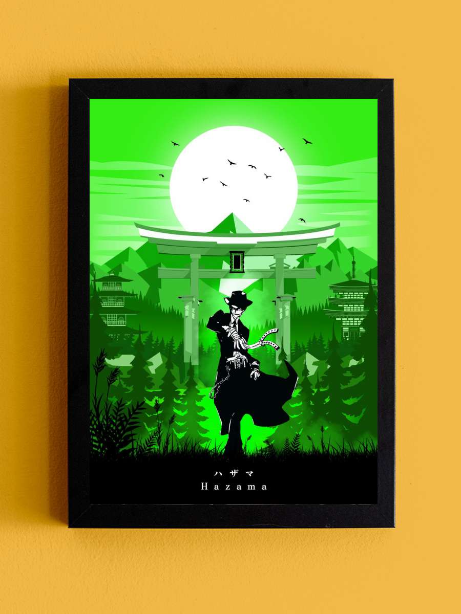 Hazama BlazBlue Anime Tablo Siyah Çerçeveli Yüksek Kalite Anime Duvar Poster Tablo - En İyi Fiyatlarla