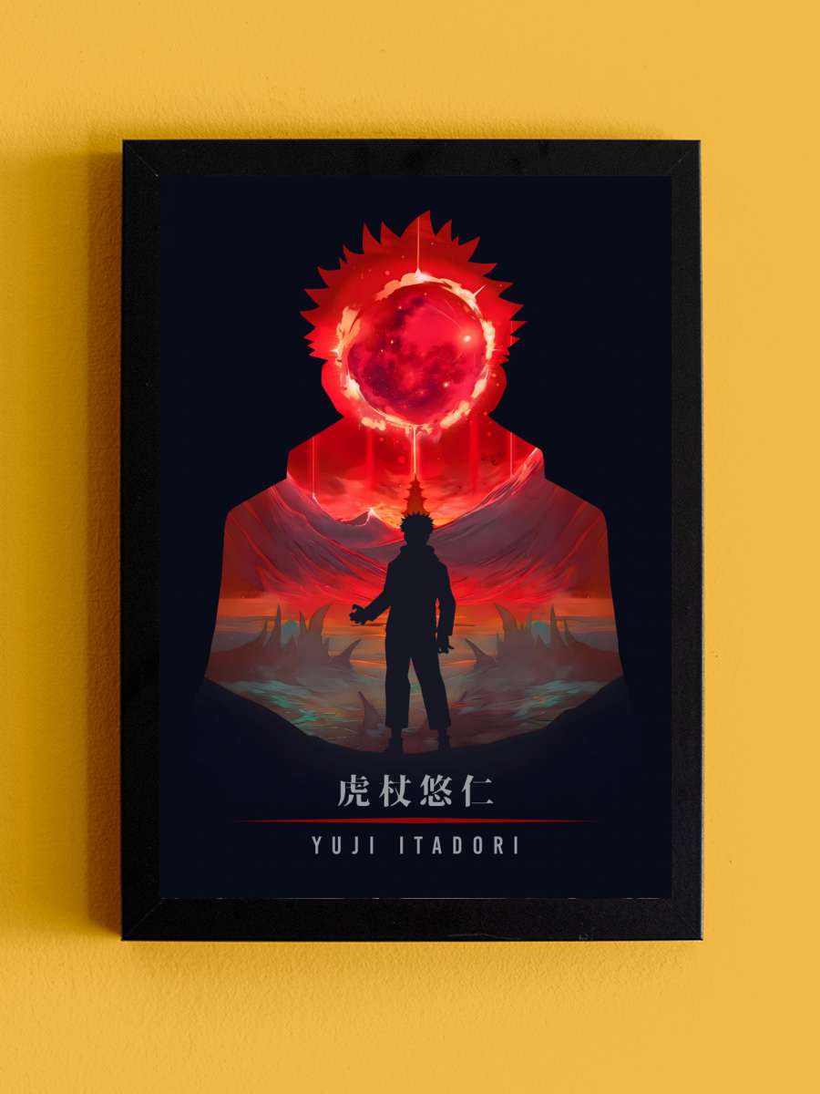 Hell of Yuji Itadori Anime Tablo Siyah Çerçeveli Yüksek Kalite Anime Duvar Poster Tablo - En İyi Fiyatlarla